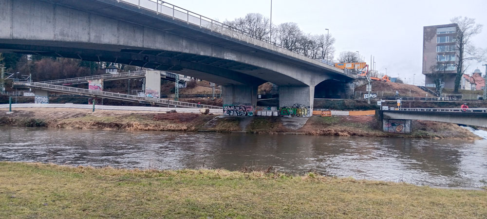 Adenauerbrücke zum Maßrahmenbeginn 2025